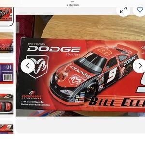 NIB 1:24 Bill Elliott #9 DODGE 2001 Limited edition